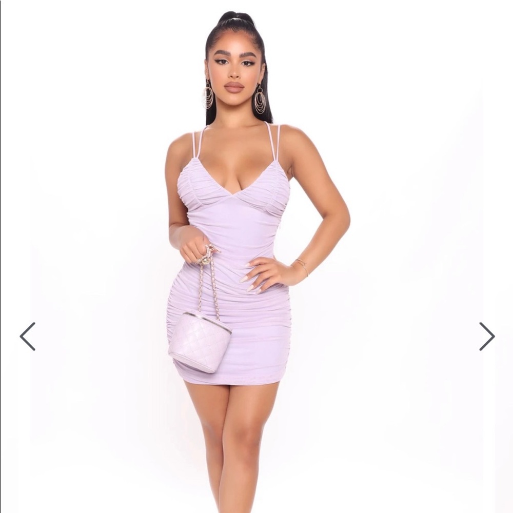 Lavender mini dress